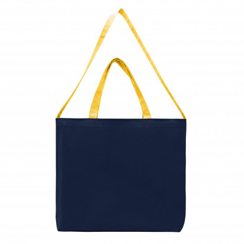 USA Made Navy/Gold Deluxe Dyed Canvas Shoulder Strap Gusset USA Made Navy/Gold Deluxe Dyed Canvas Shoulder Strap Gusset