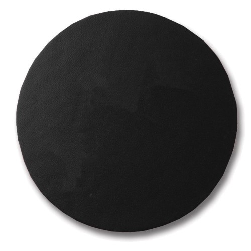 Round Leather Coaster-Black Round Leather Coaster-Black