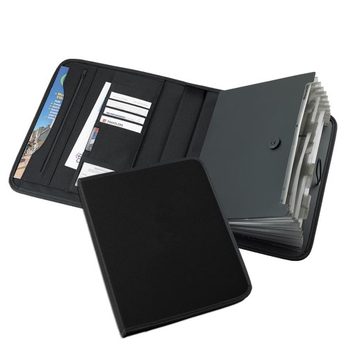 Tribeca-Accordion Portfolio-Nylon-Black