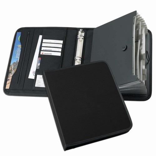 Tribeca-Accordion Ring Binder-Nylon-Black