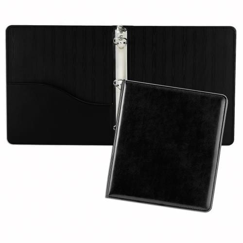 1" Lethredge Moire Ring Binder-Polished-Black