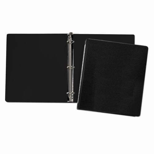 1.5" Sealed Ring Binder-Suedene-Black