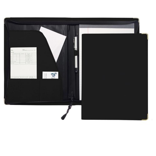 Prestige Letter Zipper Folder-Matte-Black Prestige Letter Zipper Folder-Matte-Black