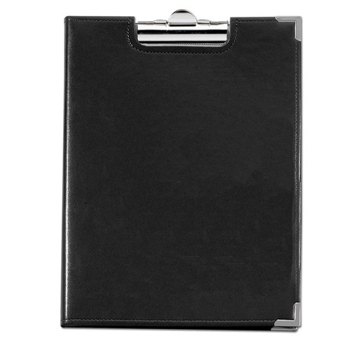 Stitched Letter Clipboard-Film Vinyl-Black