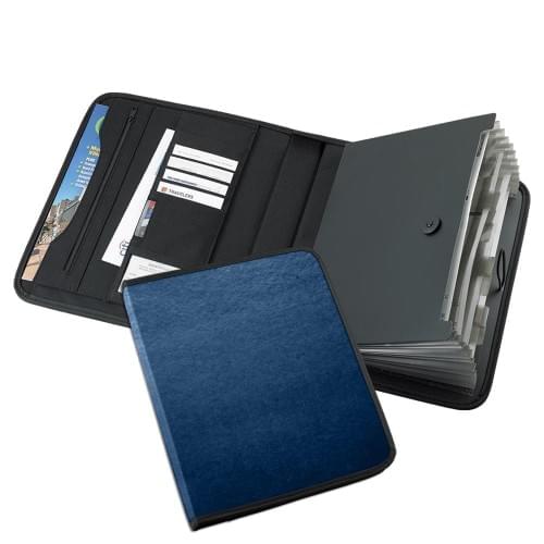 Tribeca Accordion Letter Portfolio-Matte-Navy