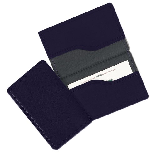 Deluxe Calling Card Case-Polished-Navy Deluxe Calling Card Case-Polished-Navy