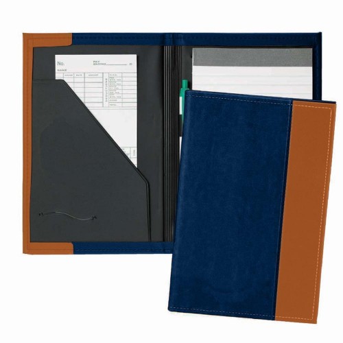 Manhattan Junior Folder-Matte-Navy / Tan