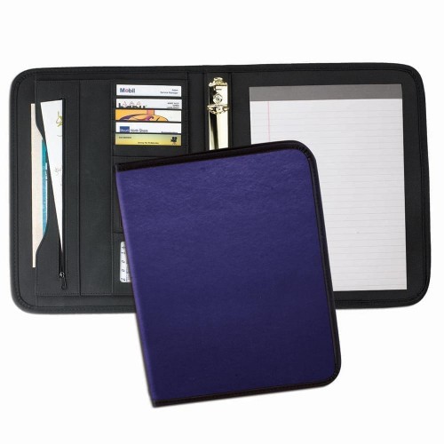 Tribeca 1" Ring Binder-Polished-Navy Tribeca 1" Ring Binder-Polished-Navy