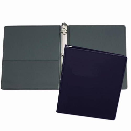 1" Premium Ring Binder-Polished-Navy