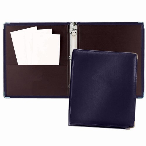 1.5" Noble Ring Binder-Polished-Navy 1.5" Noble Ring Binder-Polished-Navy