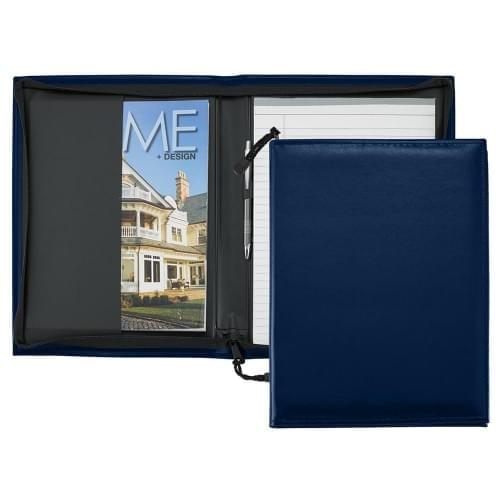 Economy Zipper Portfolio-Matte-Navy