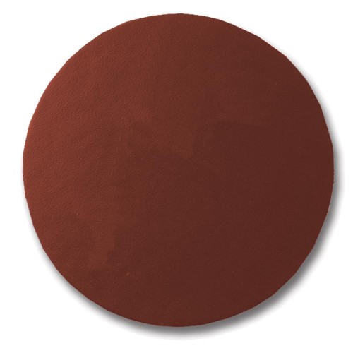Round Leather Coaster-Brown Round Leather Coaster-Brown