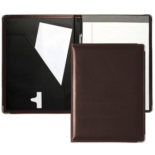 Noble Letter Folder-Faux Leather Vinyl-Brown