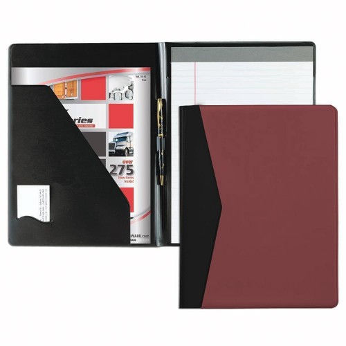 Accent Sealed Letter Folder-Film Vinyl-Burgundy / Black