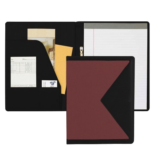 Edge Letter Folder-600 Denier Nylon and Faux Leather Vinyl-Burgundy / Black Edge Letter Folder-600 Denier Nylon and Faux Leather Vinyl-Burgundy / Black