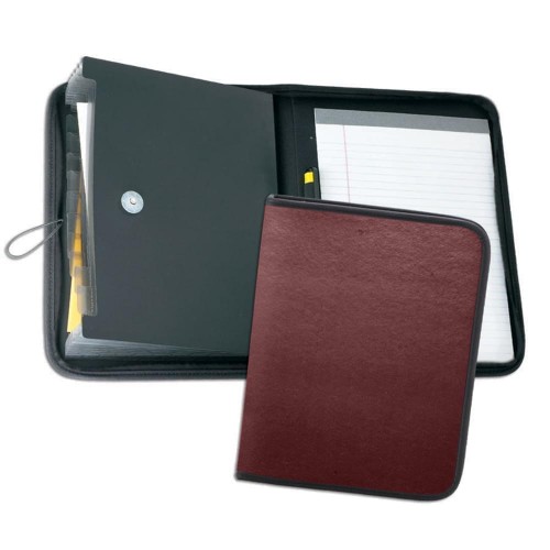 Accordion Letter Folder-Polished-Burgundy