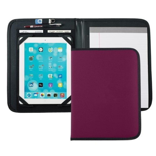 Tribeca Tablet Folio-Nylon-Burgundy