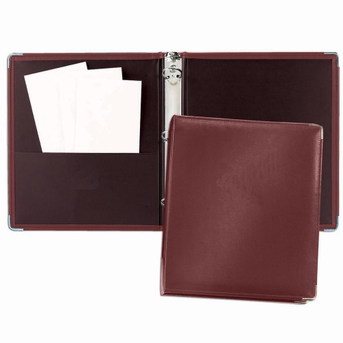 1/2" Noble Ring Binder-Polished-Burgundy 1/2" Noble Ring Binder-Polished-Burgundy