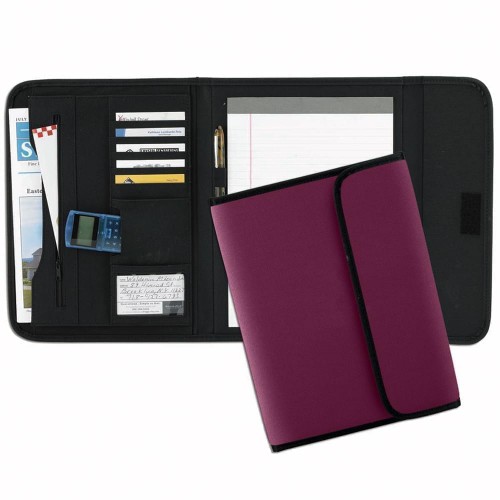 Tribeca Tri-Fold Folder-Nylon-Burgundy