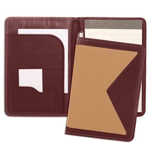 Edge Junior Folder-Matte-Burgundy / Tan