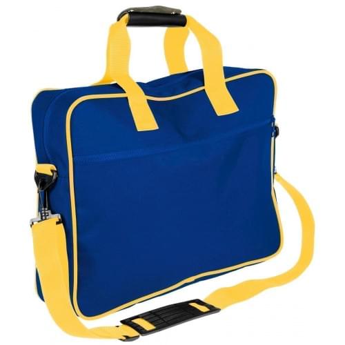 USA Made Nylon Poly Notebook Sleeves, Royal Blue-Gold, CPKVA59P05