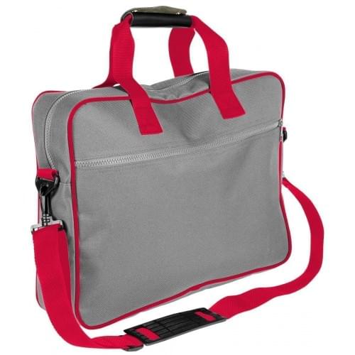 USA Made Nylon Poly Notebook Sleeves, Grey-Red, CPKVA59P12