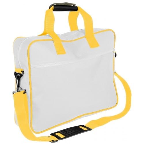 USA Made Nylon Poly Notebook Sleeves, White-Gold, CPKVA59P35