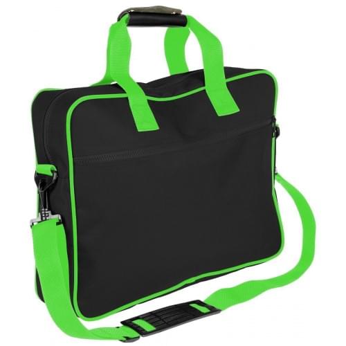 USA Made Nylon Poly Notebook Sleeves, Black-Lime, CPKVA59POY