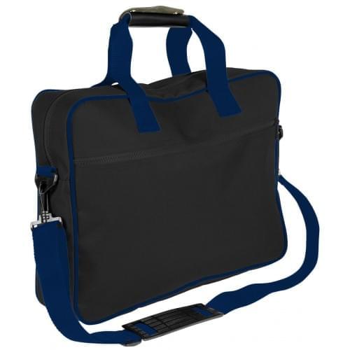 USA Made Nylon Poly Notebook Sleeves, Black-Navy, CPKVA59POZ
