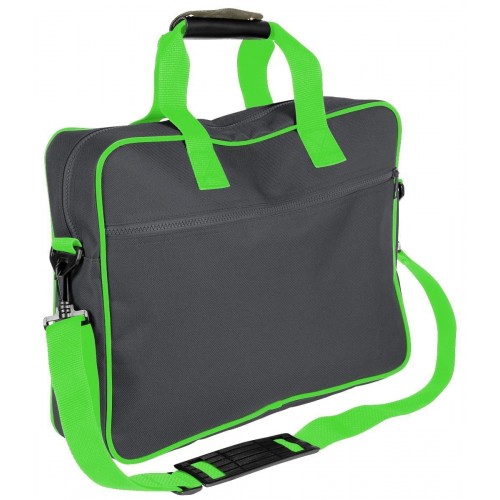 USA Made Nylon Poly Notebook Sleeves, Graphite-Lime, CPKVA59PRY