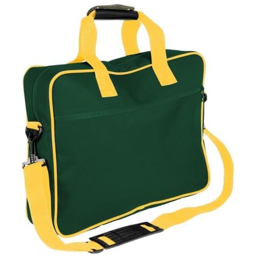 USA Made Nylon Poly Notebook Sleeves, Hunter Green-Gold, CPKVA59PS5