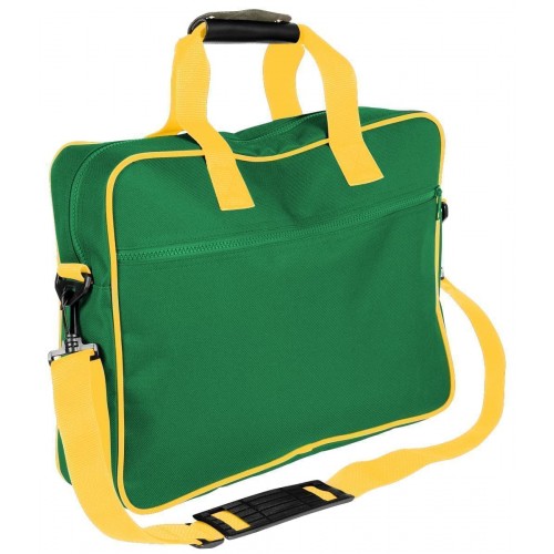 USA Made Nylon Poly Notebook Sleeves, Kelly Green-Gold, CPKVA59PT5