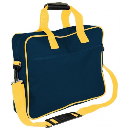 USA Made Nylon Poly Notebook Sleeves, Navy-Gold, CPKVA59PW5