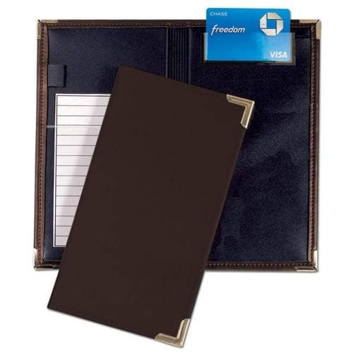 Check Presenter-Faux Leather Vinyl-Dark Brown
