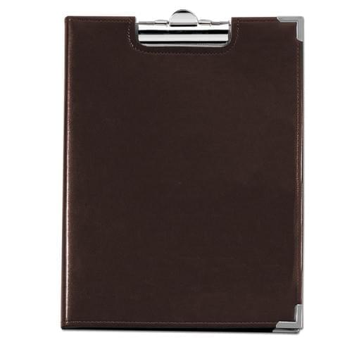 Stitched Letter Clipboard-Film Vinyl-Dark Brown