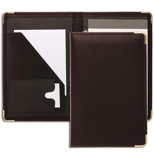 Noble Junior Folder-Faux Leather Vinyl-Dark Brown
