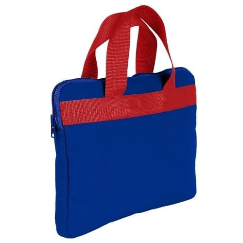 USA Made Nylon Poly Business Cases, Royal Blue-Red, DJAV319P02