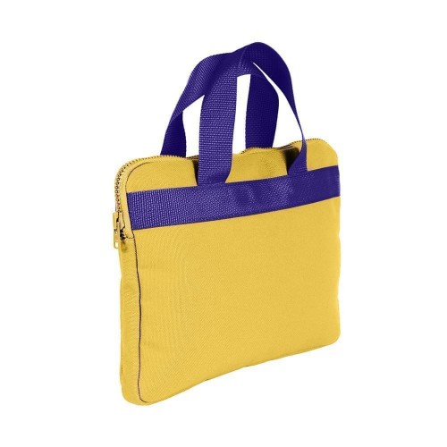 USA Made Nylon Poly Business Cases, Gold-Purple, DJAV319P41