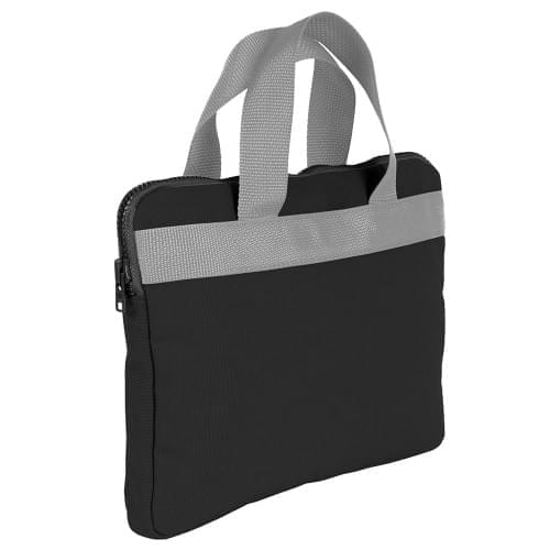 USA Made Nylon Poly Business Cases, Black-Grey, DJAV319POU