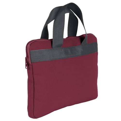 USA Made Nylon Poly Business Cases, Burgundy-Graphite, DJAV319PQT