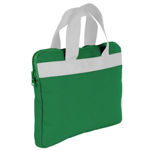 USA Made Nylon Poly Business Cases, Kelly Green-White, DJAV319PT4 USA Made Nylon Poly Business Cases, Kelly Green-White, DJAV319PT4