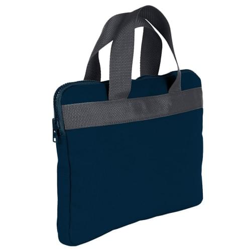 USA Made Nylon Poly Business Cases, Navy-Graphite, DJAV319PWT