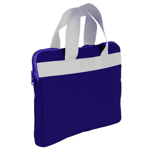 USA Made Nylon Poly Business Cases, Purple-White, DJAV319PY4