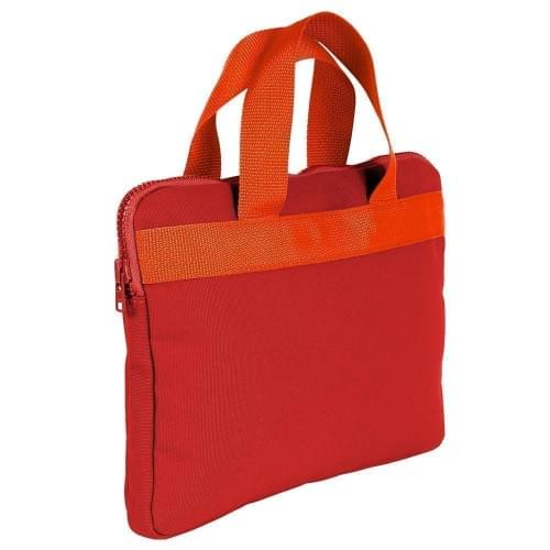 USA Made Nylon Poly Business Cases, Red-Orange, DJAV319PZ0