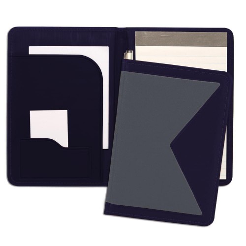 Edge Junior Folder-600 Denier Nylon and Faux Leather Vinyl-Graphite / Navy Edge Junior Folder-600 Denier Nylon and Faux Leather Vinyl-Graphite / Navy