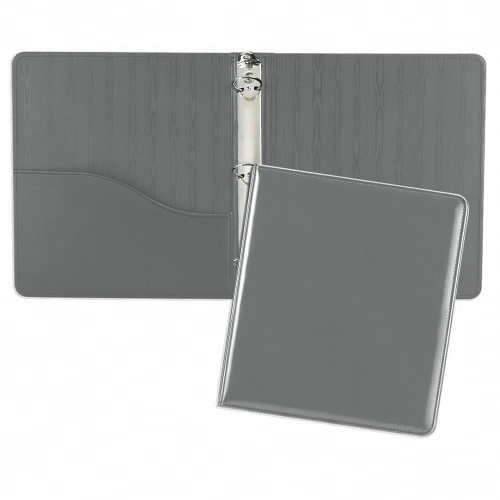 1" Lethredge Moire Ring Binder-Polished-Gray