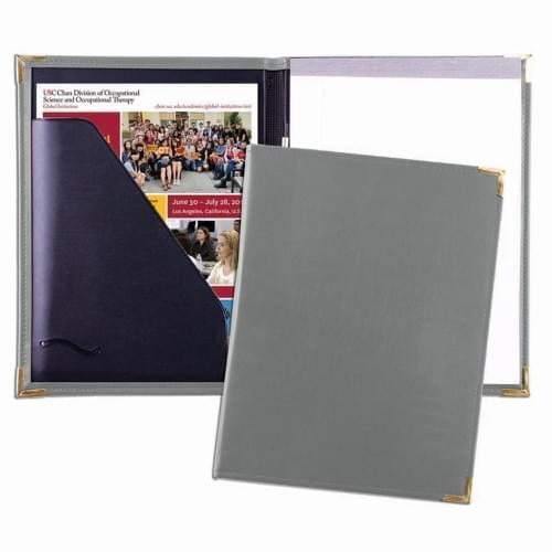 Stitched Letter Folder-Polished-Gray