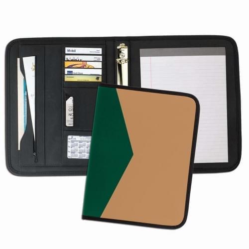 Tribeca Dual Tone 1" Ring Binder-Matte-Hunter / Tan