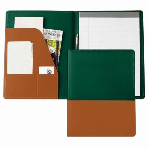 Duplex Letter Folder-Matte-Hunter / Tan