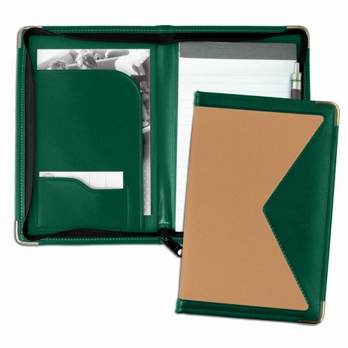 Edge Junior Zipper Folder-Matte-Hunter / Tan Edge Junior Zipper Folder-Matte-Hunter / Tan